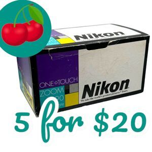 Vintage Nikon One Touch Zoom 90 QD BOX & INSERT ONLY Y2K 2000 Hipster Prop Retro